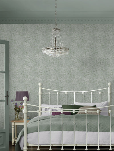 Next Laura Ashley Mineral Green Corrina Leaf A4 Wallpaper Sample- Buy online at McGrocer