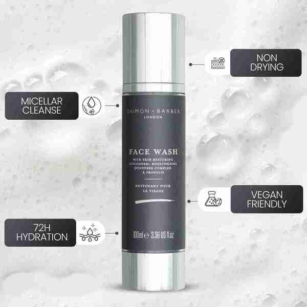Daimon Barber Age Defence Face Wash 100ml (British brand)