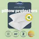 Silentnight anti-allergy pillow protectors 46cm x 75cm (British brand)