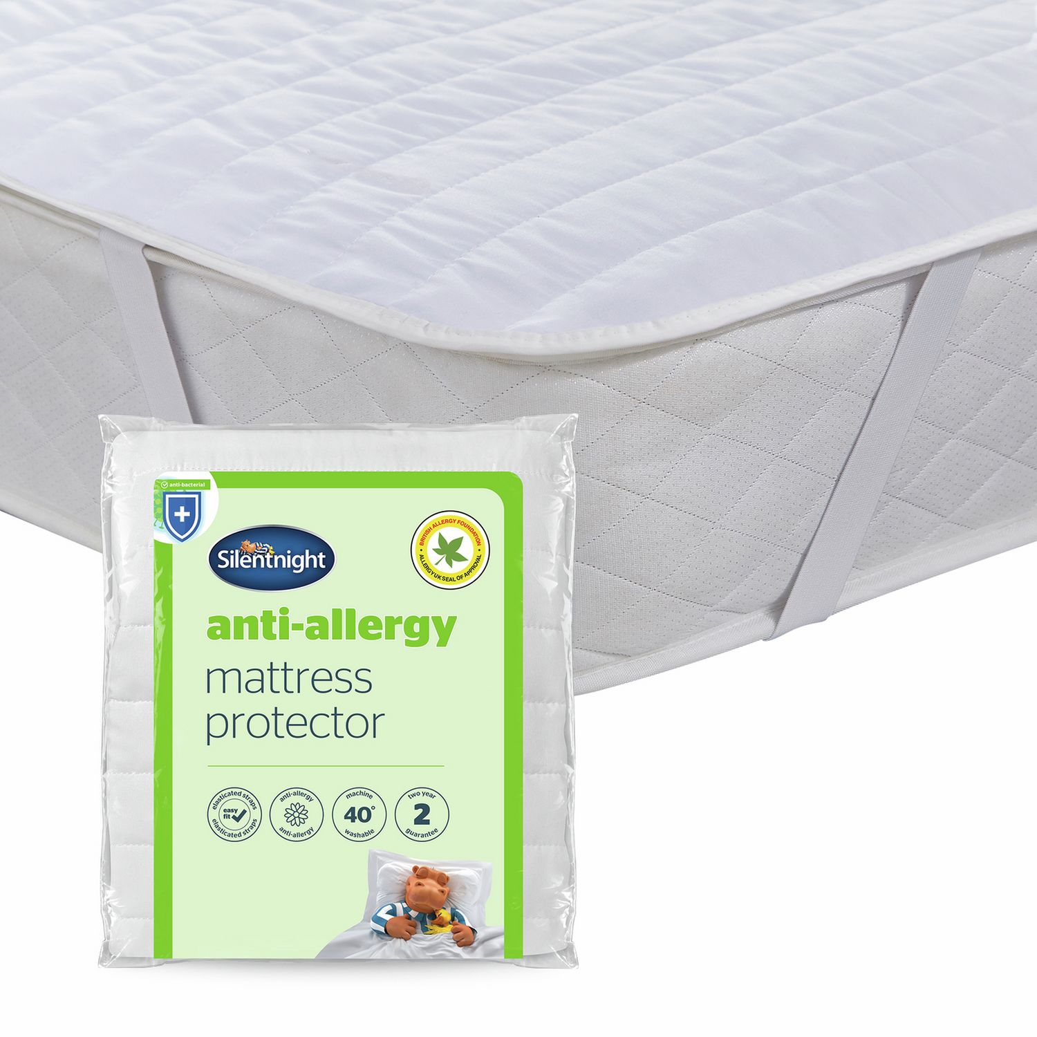 Silentnight Anti-Allergy Mattress Protector - Double