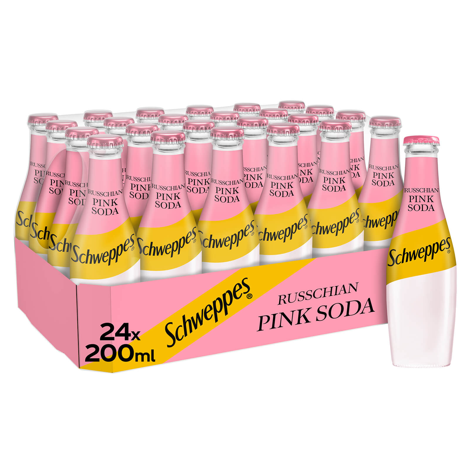 Schweppes Pink Soda 24 pack 200ml bottles (British brand)