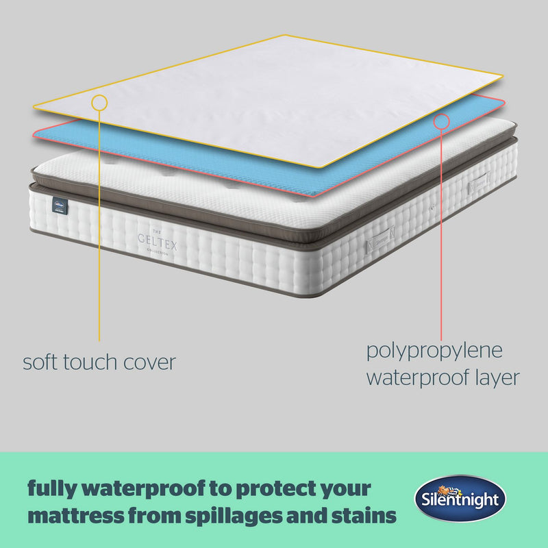 Silentnight waterproof mattress protector single (British brand)