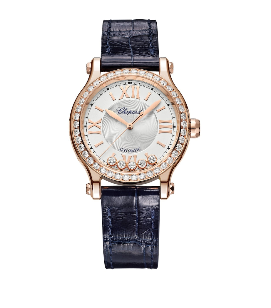Chopard rose gold diamond watch 33mm - British product