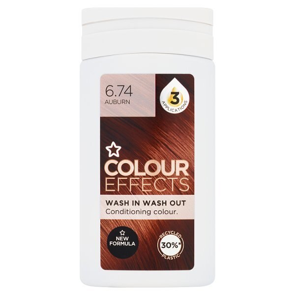 Superdrug Colour Effects Wash In Wash Out Auburn 6.74