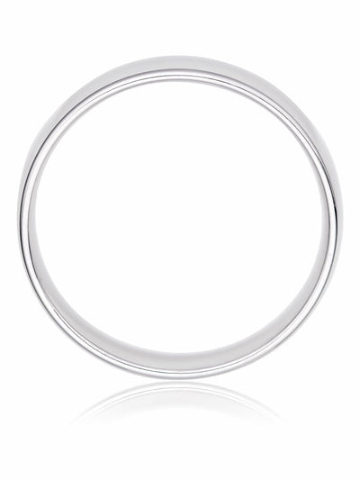 Beaverbrooks Trauring aus Silber-Platin, 4 mm Breite