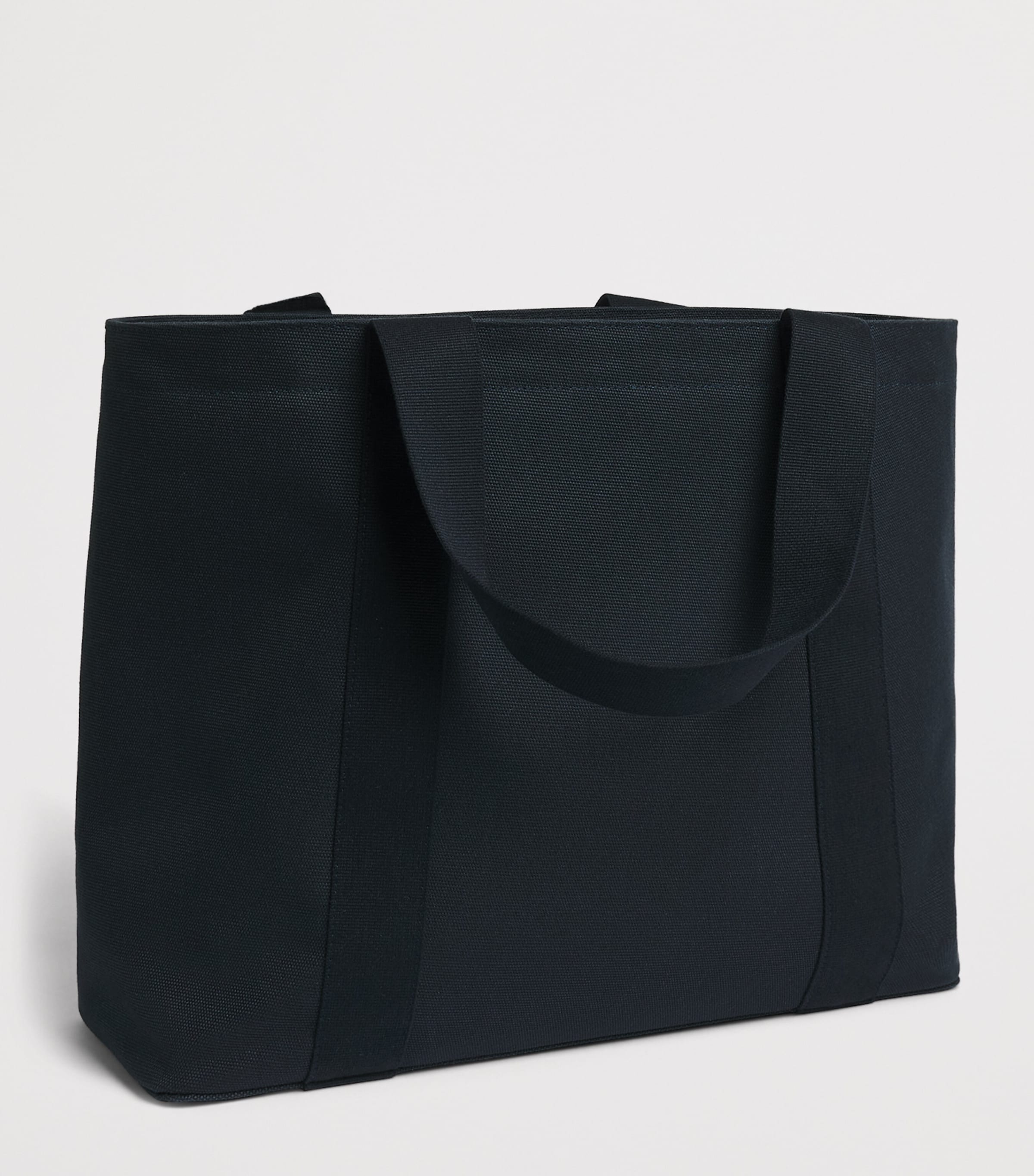 Harrods rosette tote bag in cotton canvas, imported from the UK