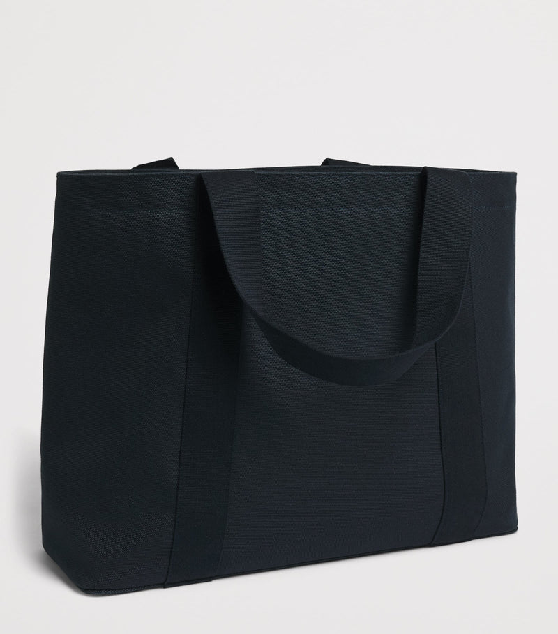 Harrods rosette tote bag in cotton canvas, imported from the UK