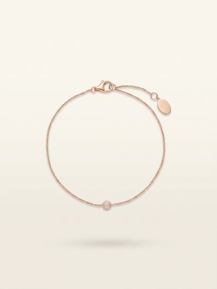 Cartier d'Amour 18ct rose-gold diamond bracelet (British brand)