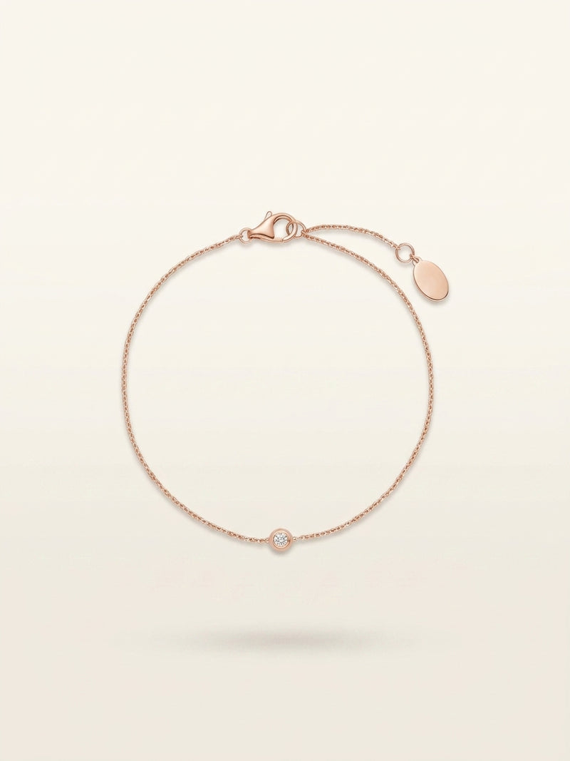 Cartier d'Amour 18ct rose-gold diamond bracelet (British brand)