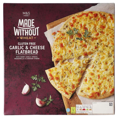 M&S Gluten-Free Flatbread with Garlic Butter and Cheeses- Buy online at McGrocer