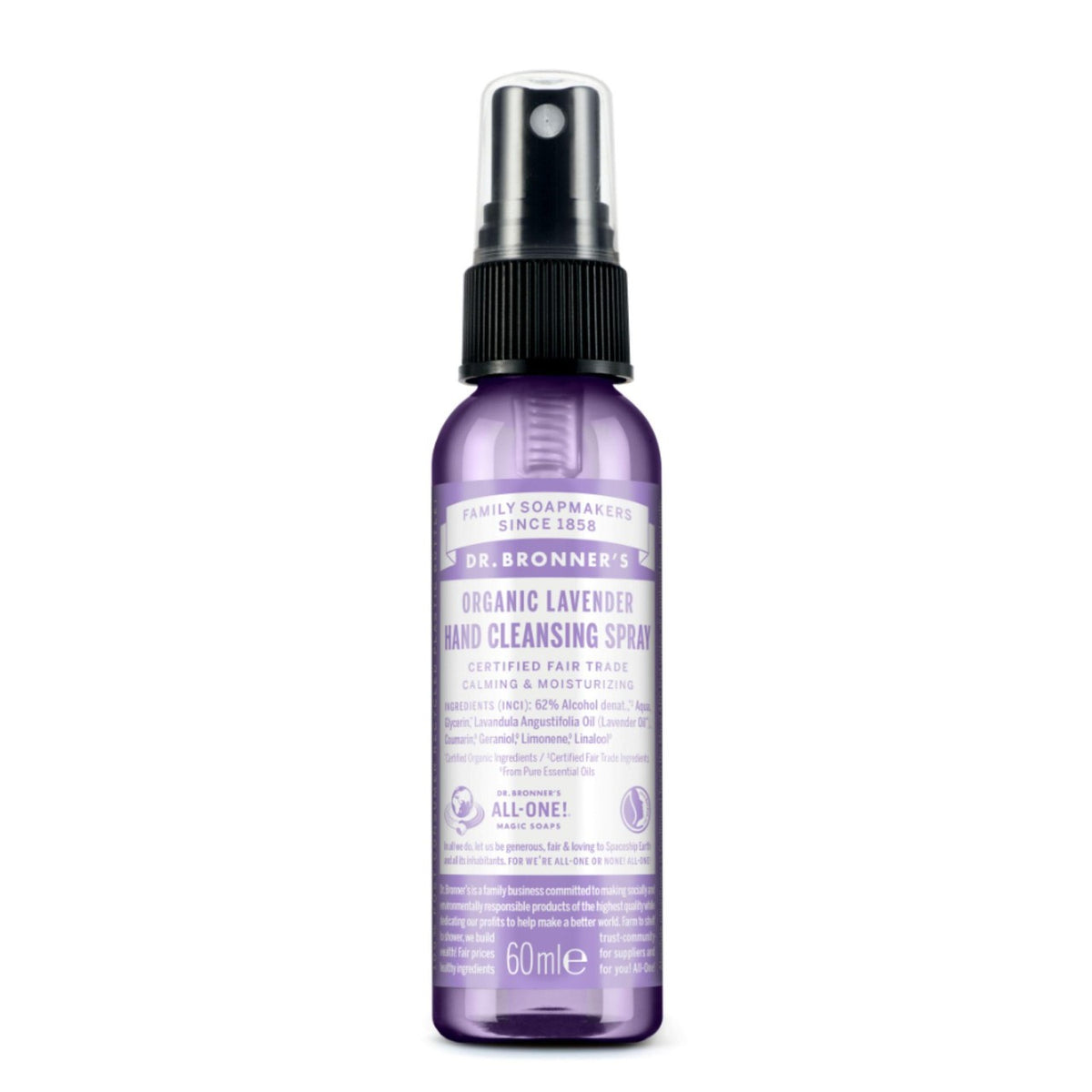 Dr. Bronner's Lavender Organic Hand Cleansing Spray