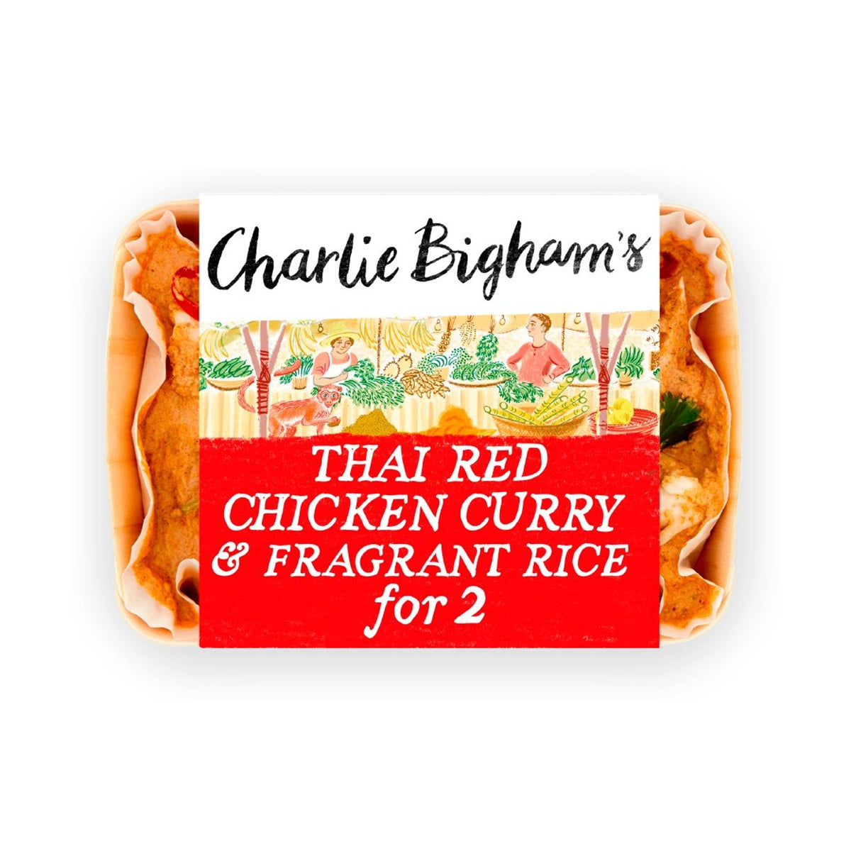 Charlie Bigham's Thai Red Chicken Curry & Fragrant Rice for 2