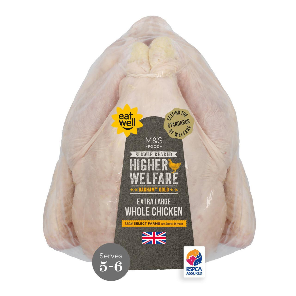 M&S Oakham Gold Extra Large Whole Chicken