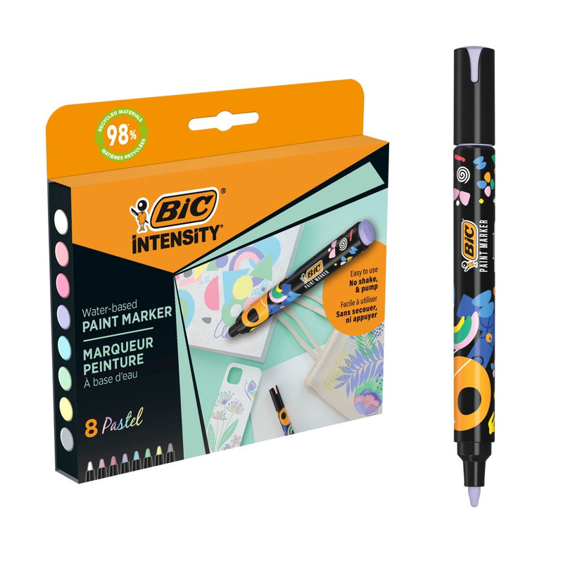 BIC Intensity Pastel Paint Markers Vivid 8 pk
