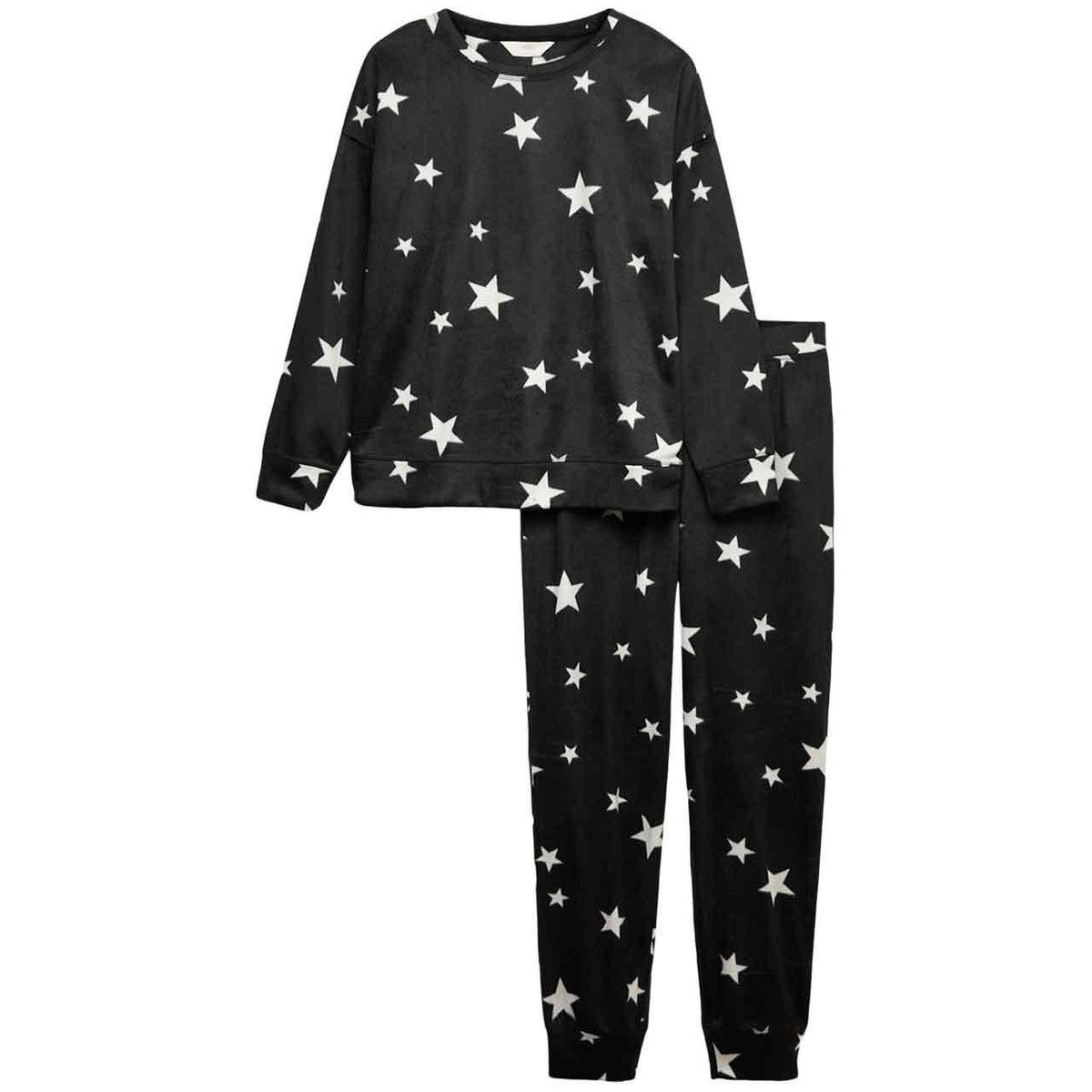 M&S Crew Polished Fleece Flatpack, Medium, Black Mix