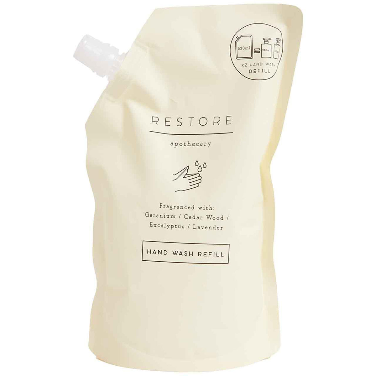 M&S Restore Hand Wash Refill 520ml