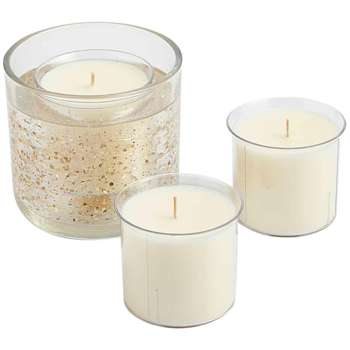 M&S Calm Light Up Candle & Refill Set, Gold