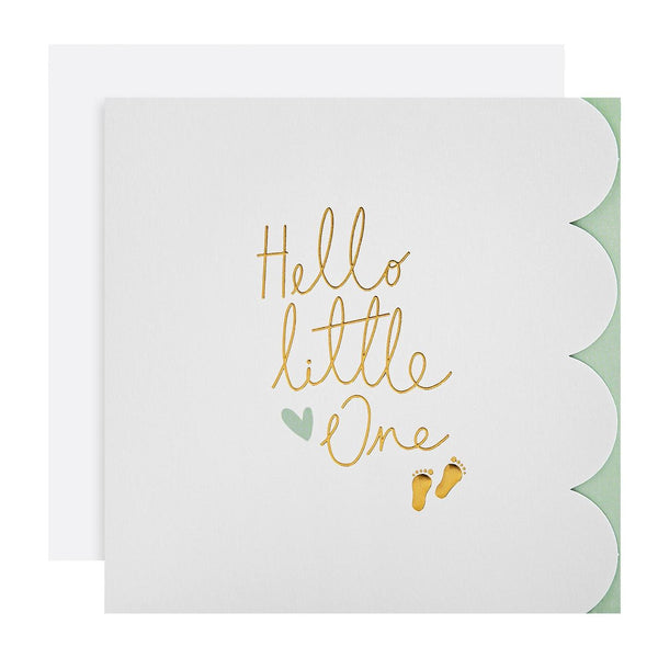 M&S Hello Little One New Baby Boy Card