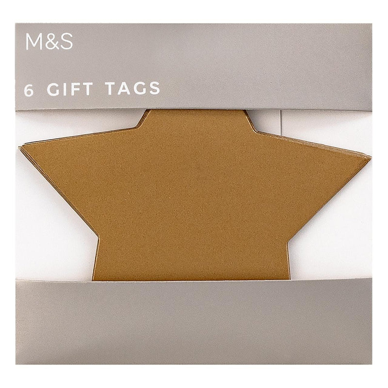M&S Traditional Star Christmas Gift Tags
