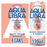 Aqua Libra Blood Orange & Mango Infused Sparkling Water 4 x 330ml