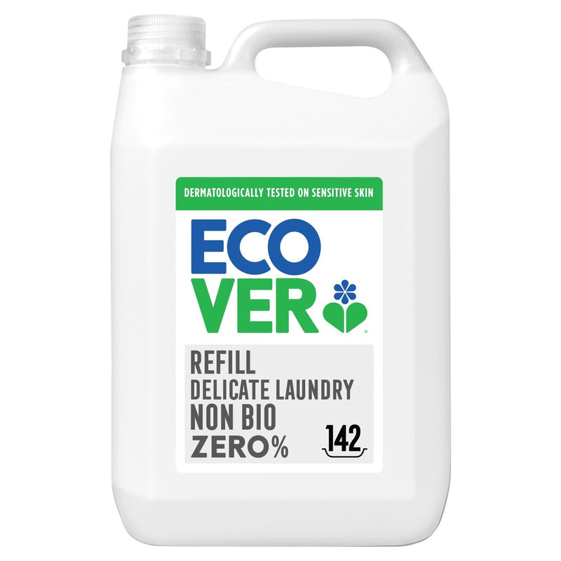 Ecover non-bio laundry liquid zero fragrance and enzyme 142 washes - British product