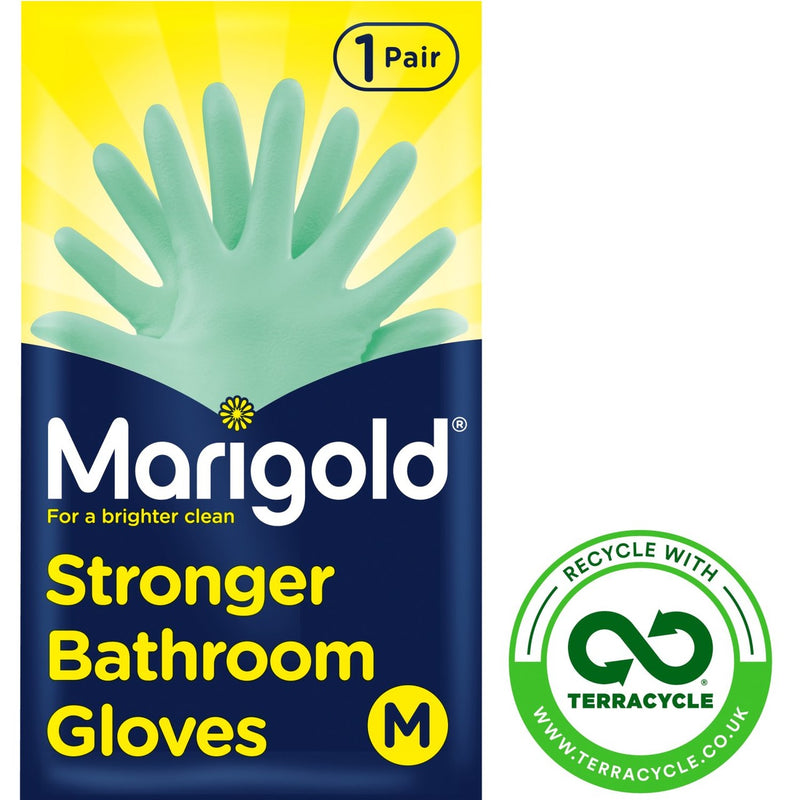 Marigold Medium Bathroom Gloves 1pair