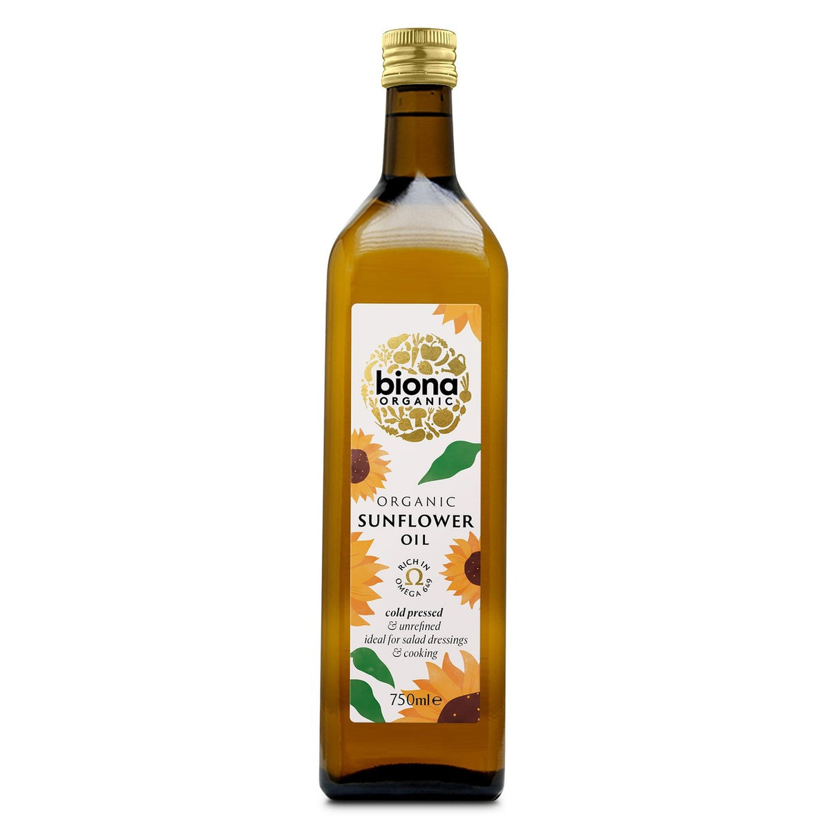 Biona organic cold pressed sunflower oil - British product