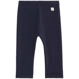 M&S Fleece Back Legging, 6-9 Months, Navy