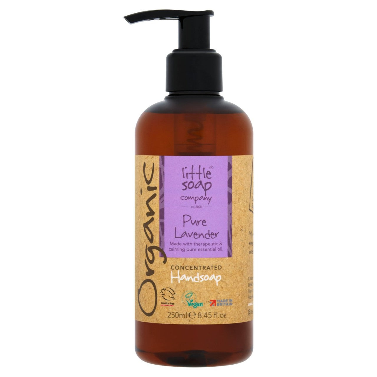 Little Soap Company Organic Liquid Hand Soap Lavender   250ml