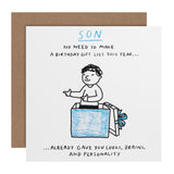 M&S Funny Gift Son Birthday Card