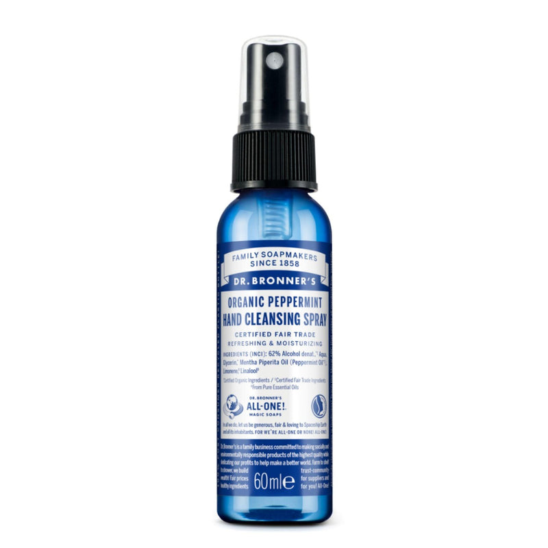 Dr Bronner Organic Peppermint Hand Cleansing Spray