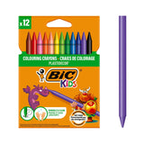 BIC Kids Plastidecor Crayons Wallet of 12