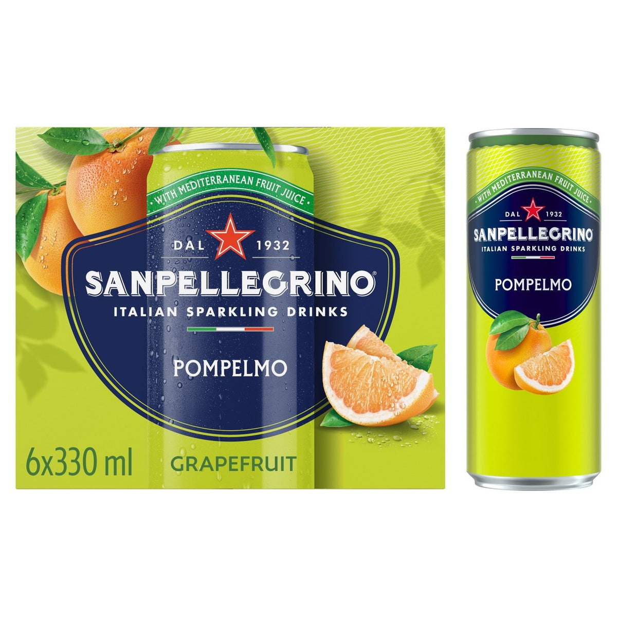 San Pellegrino Grapefruit   6 x 330ml