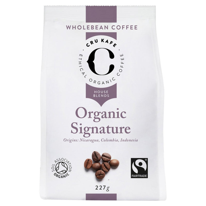 CRU Kafe organic fairtrade signature coffee beans - British product