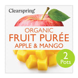Clearspring Organic Apple & Mango Puree   2 x 100g