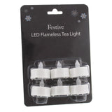 White 3cm LED Flameless Tealights