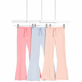 M&S Girls Cotton Rich Kick Flare Leggings, 4-5 Years Multi