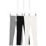 M&S Polka Dot/Stripe Legging Legging, 4-5 Years, Carbon