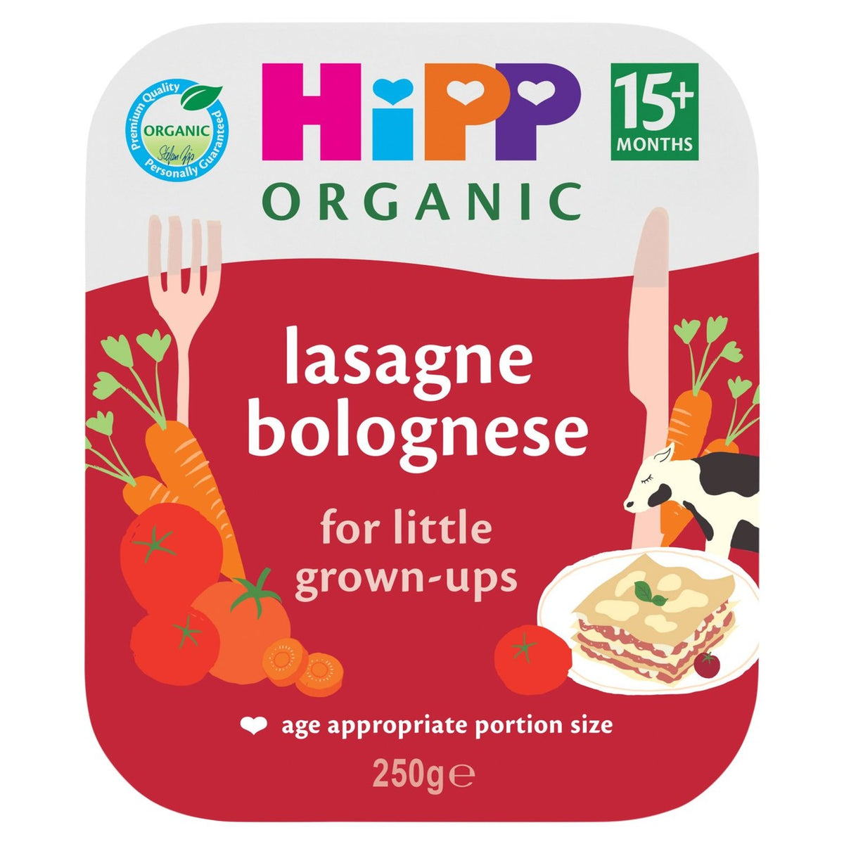HiPP Organic Lasagne Bolognese Toddler Tray Meal 15+ Months