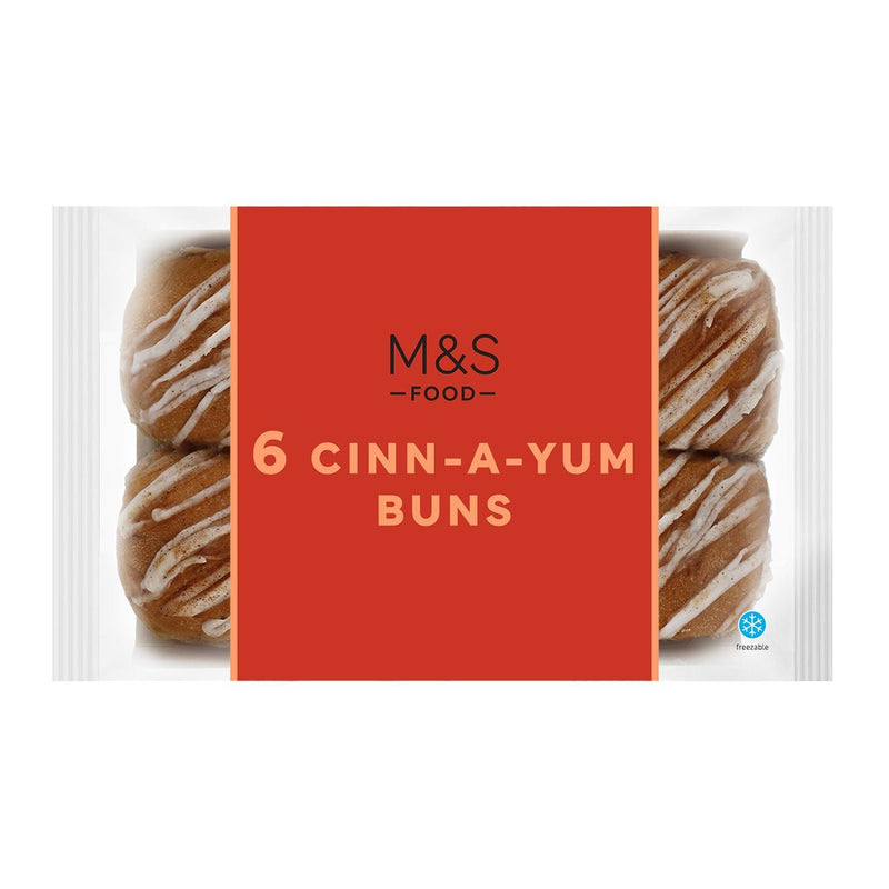 M&S 6 Cinn-a-yum buns