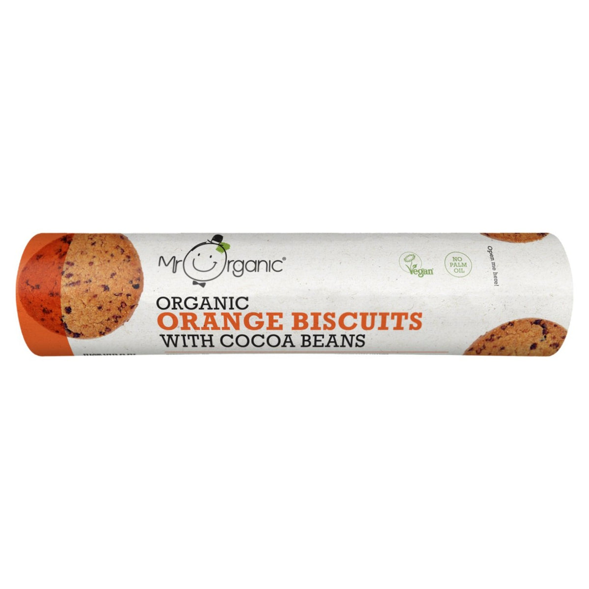 Mr Organic Orange Biscuits with Cocoa Beans   250g