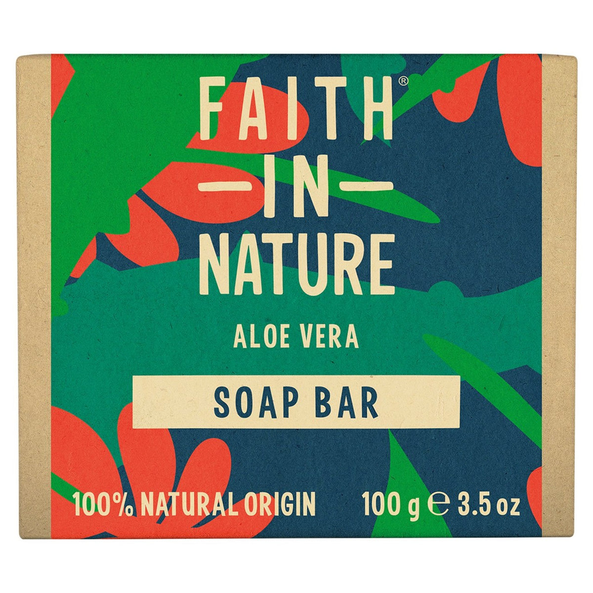 Faith in Nature Aloe Vera Pure Hand Made Soap Bar   100g