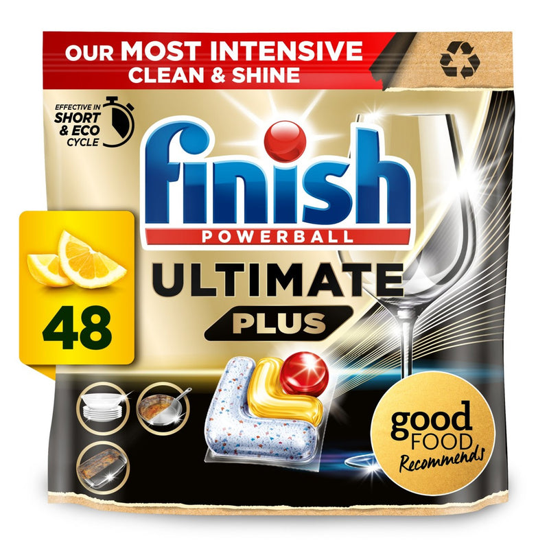 Finish Ultimate Plus All In One Lemon Dishwasher Tablets Lemon