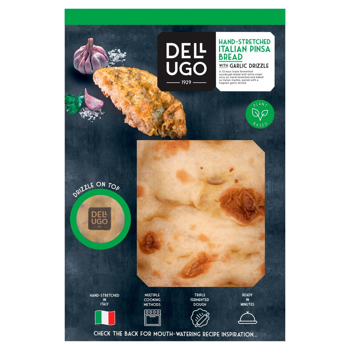 Dell'Ugo Italian Pinsa with Garlic Oil 220g