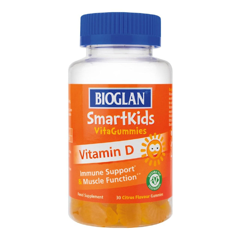 Bioglan vitamin D gummies for kids, citrus flavour, 30 pack - British product