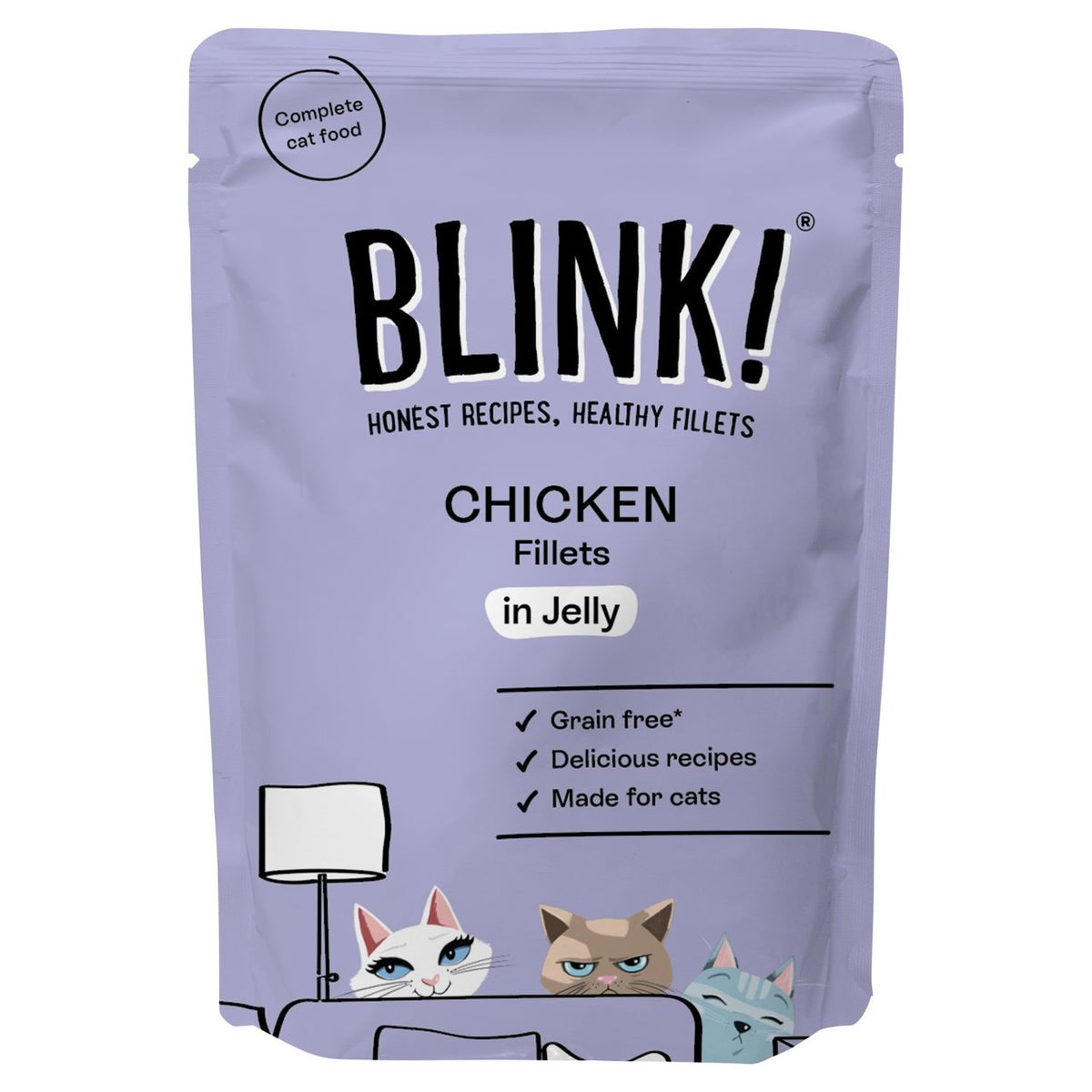 Blink Chicken Fillets Wet Cat Food Pouch