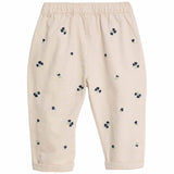 M&S Floral Embroidered Jean, 6-9 Months, Cream