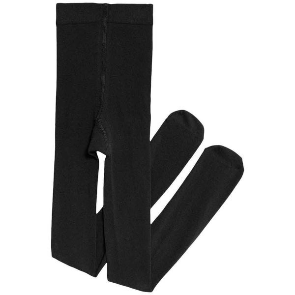 M&S Girls Cotton Rich School Tights, 4-5 Years, Black