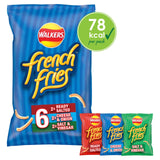 Walkers French Fries Flavour Crispy Potato Snacks 6 x 18g