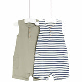 M&S Striped Romper, 9-12 Months, Multi